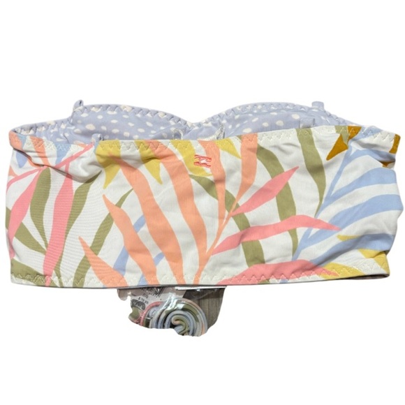Billabong Tropic Jungle Sunny bandeau Top NWT Straps Optional NWT - Picture 2 of 3